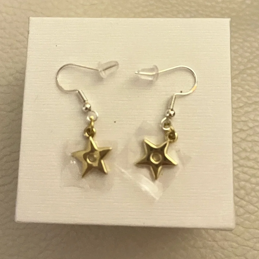 Elegant Gold Stars Metal Dangling Earrings